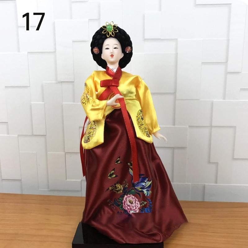 Korean Palace Hanbok Doll Ornament Princess Korean Drama Doll Toy Restaurant Home Decor Display Miniatures Desktop Ornament Gift