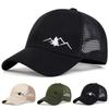 Unisex Mountain Embroidery Breathable Baseball Net Caps Spring And Autumn Outdoor Adjustable Casual Hats Sunscreen Hat