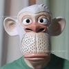 Black Wukong Mythical Mask, Sun Wukong the Great Sage's Mask, Halloween COS Funny Monkey Headgear