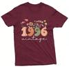 1996 Vintage Floral Design Summer Casual Unisex T Shirt Cotton 30th Birthday Gift Unisex Tops Gift for Birthday Anniversary