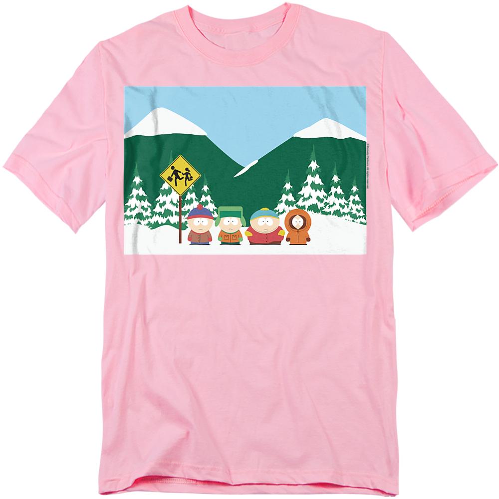 South Park Unisex Adult Bus Stop T-Shirt