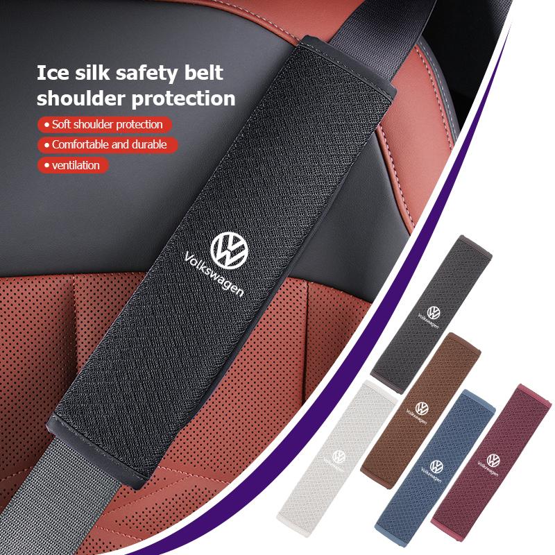 For Volkswagen B6FACar Safety Belt Shoulder Strap Adjustable Protection Pad For Volkswagen VW Scirocco Passat Polo B5 B6 B7 CC Tiguan Sharan Touran
