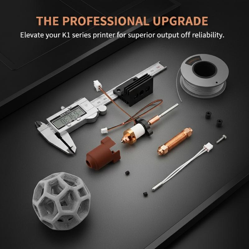 Neues Creality 2026 Version K1 Serie Keramik Heizblock Kit Klemme Mit Schnalle Kompatibel Mit K1/K1 Max/K1C 3D-Drucker