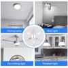 6.5 Inch Ceiling Fan LED Light Replacement PC 3 Color Dimmable Flush Mount Eye Care LED Fan Light Board Panel Retrofit
