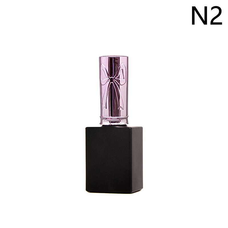

1Pcs 15Ml Empty Glass Nail Polish Bottles Black Nail Gel Bottle Large Capacity Base Nail Glue as the picture