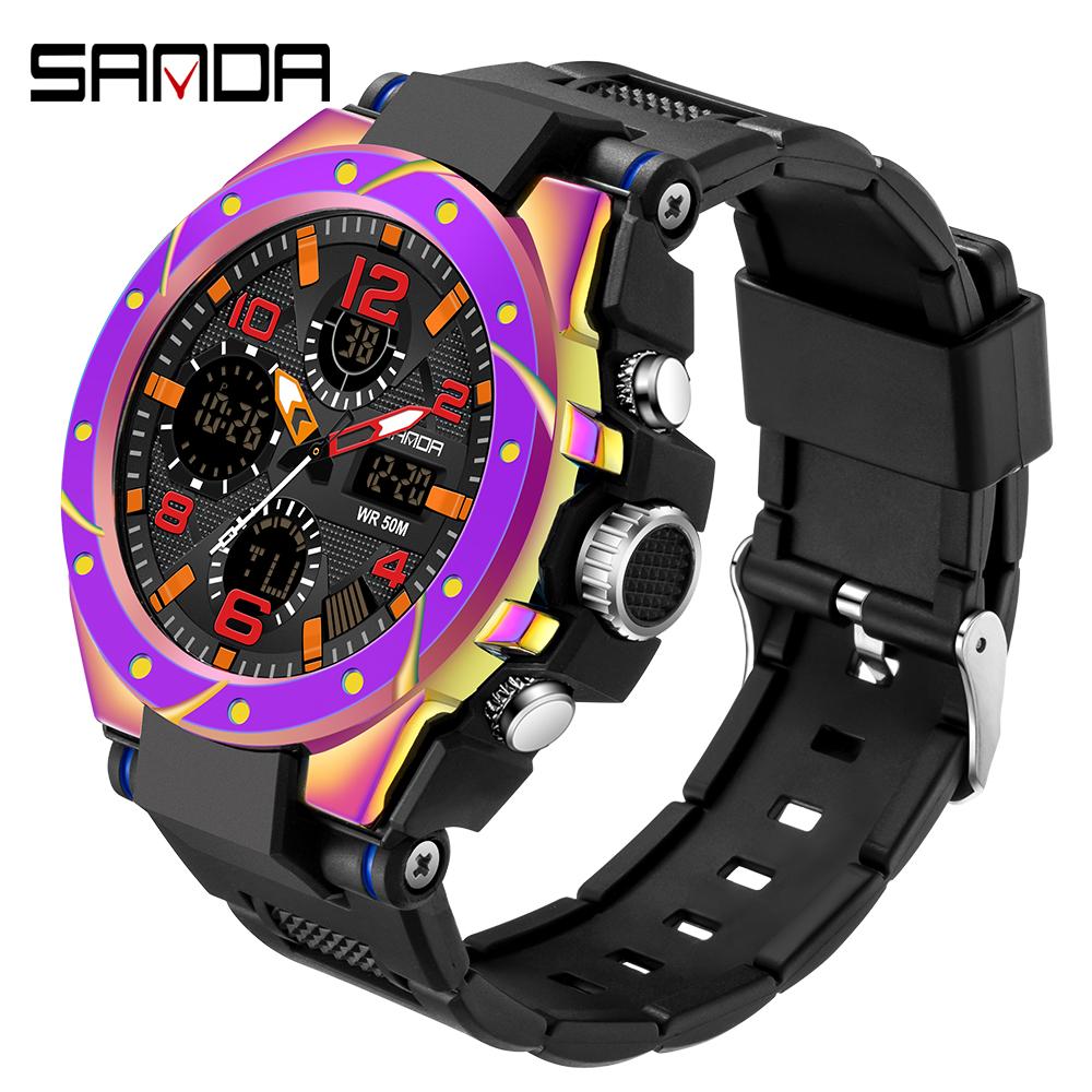 Products Sanda Zb Phantom New Trend Cool Special Cool Special Clear Watch Mens Waterproof Nights Fantasy Sports Electronics