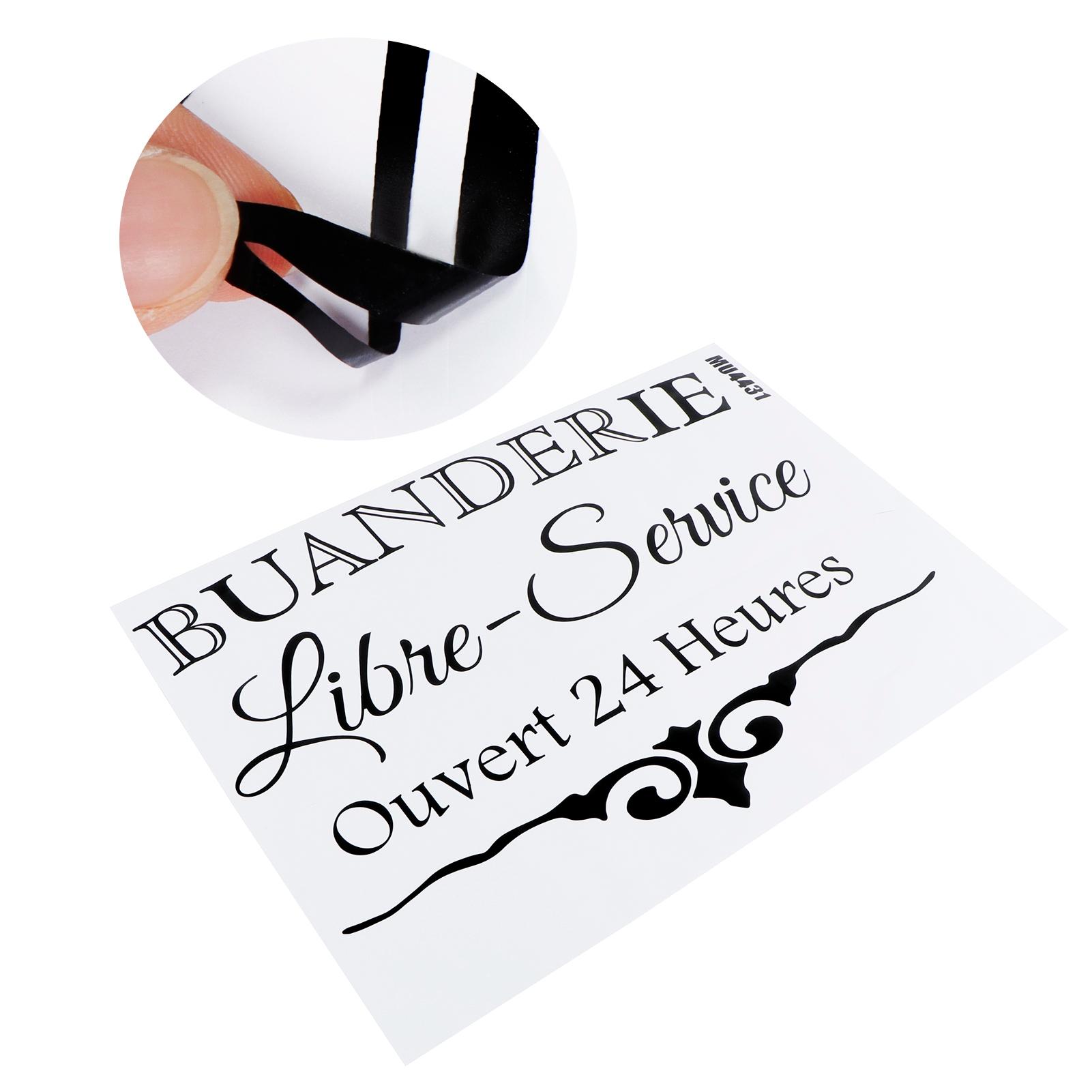 English Letters Pattern Wall Sticker Decal for Family Room Background Wall Art Decoration