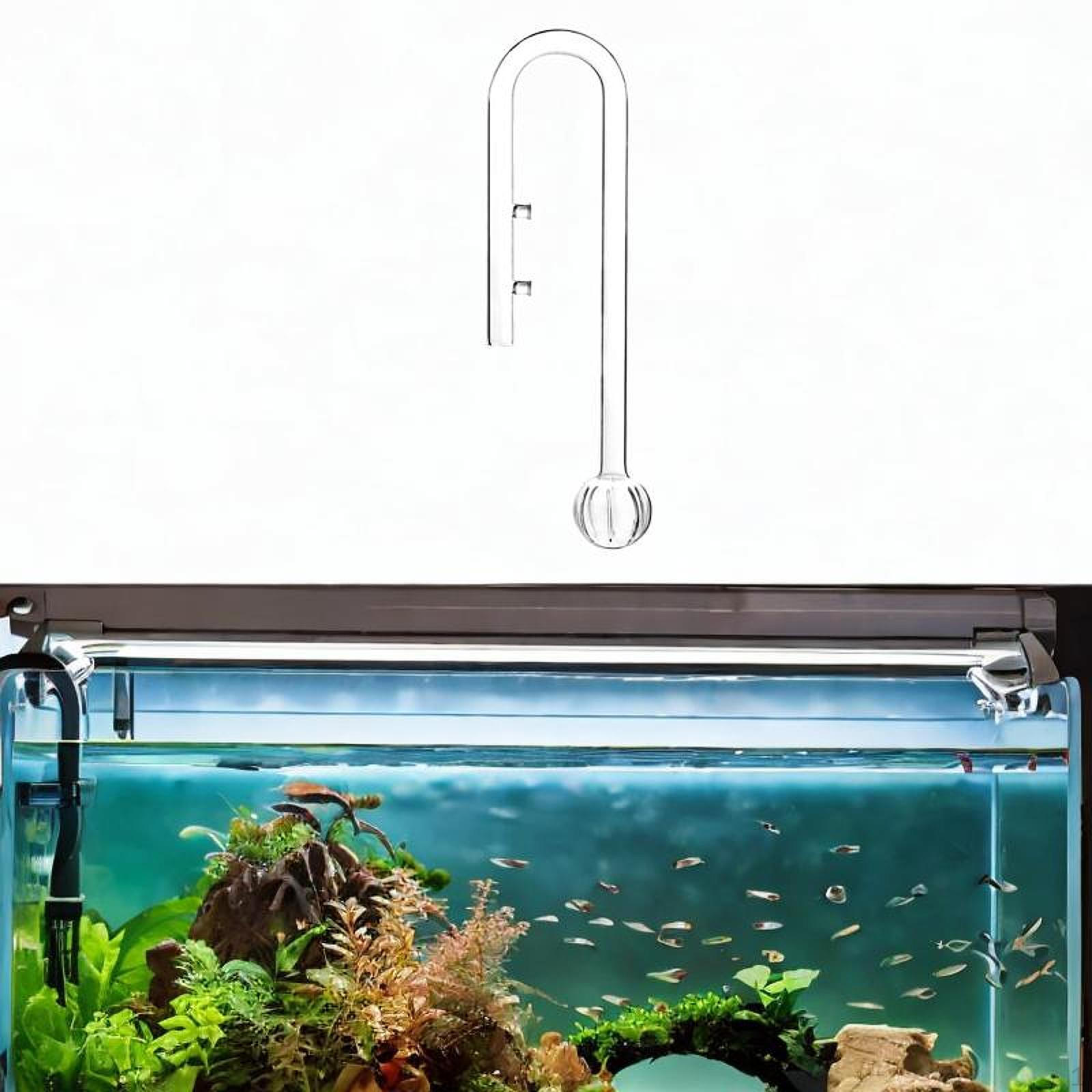 

Акваріумна скляна лілія-трубка для забору води для акваскейпінгу в акваріумі з рослинами, прозора 13mm