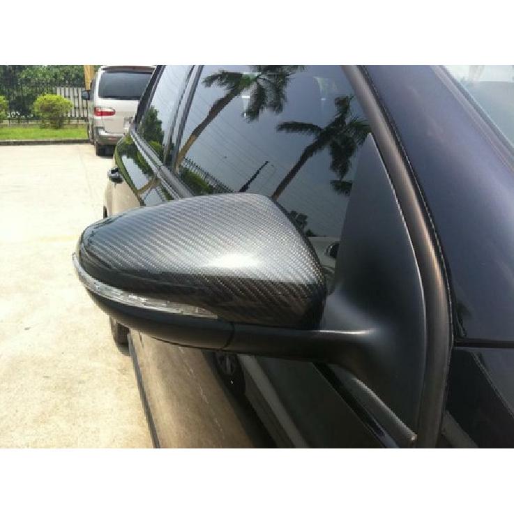 Carbon Fiber Side Mirror Cover Replacement for Volkswagon Golf 6 MK6 GTI R 09-12