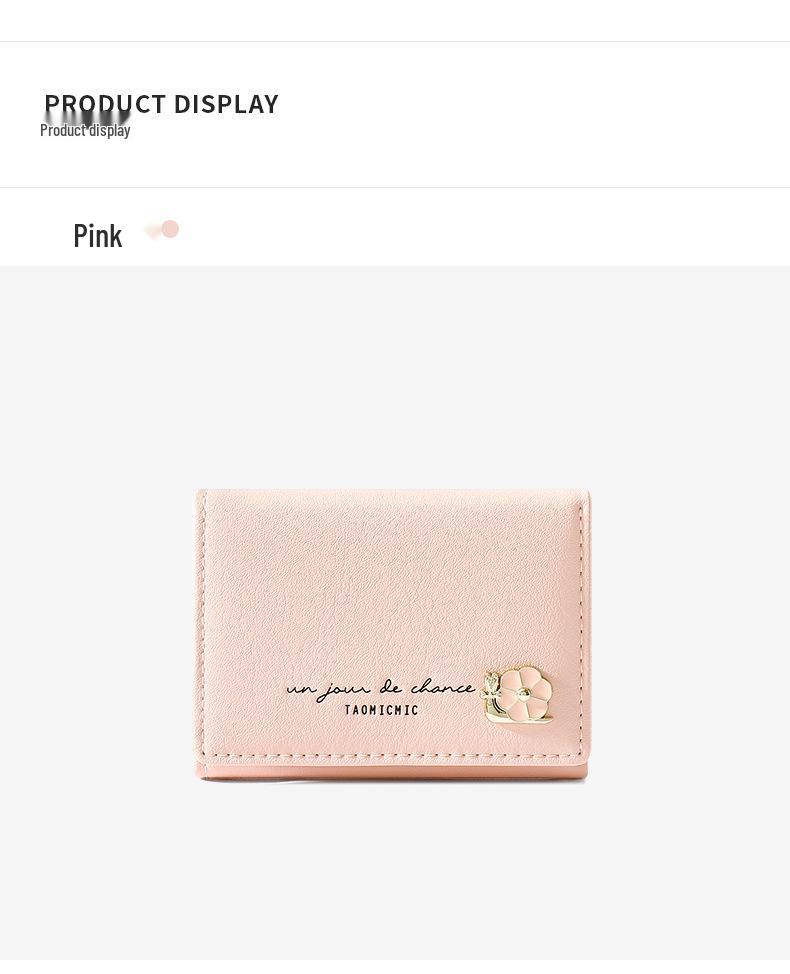 2025 Korean & Japanese Fresh Style Women's Tri-fold Ultra-thin Short Wallet - Trendy Coin Purse for Girls & Students