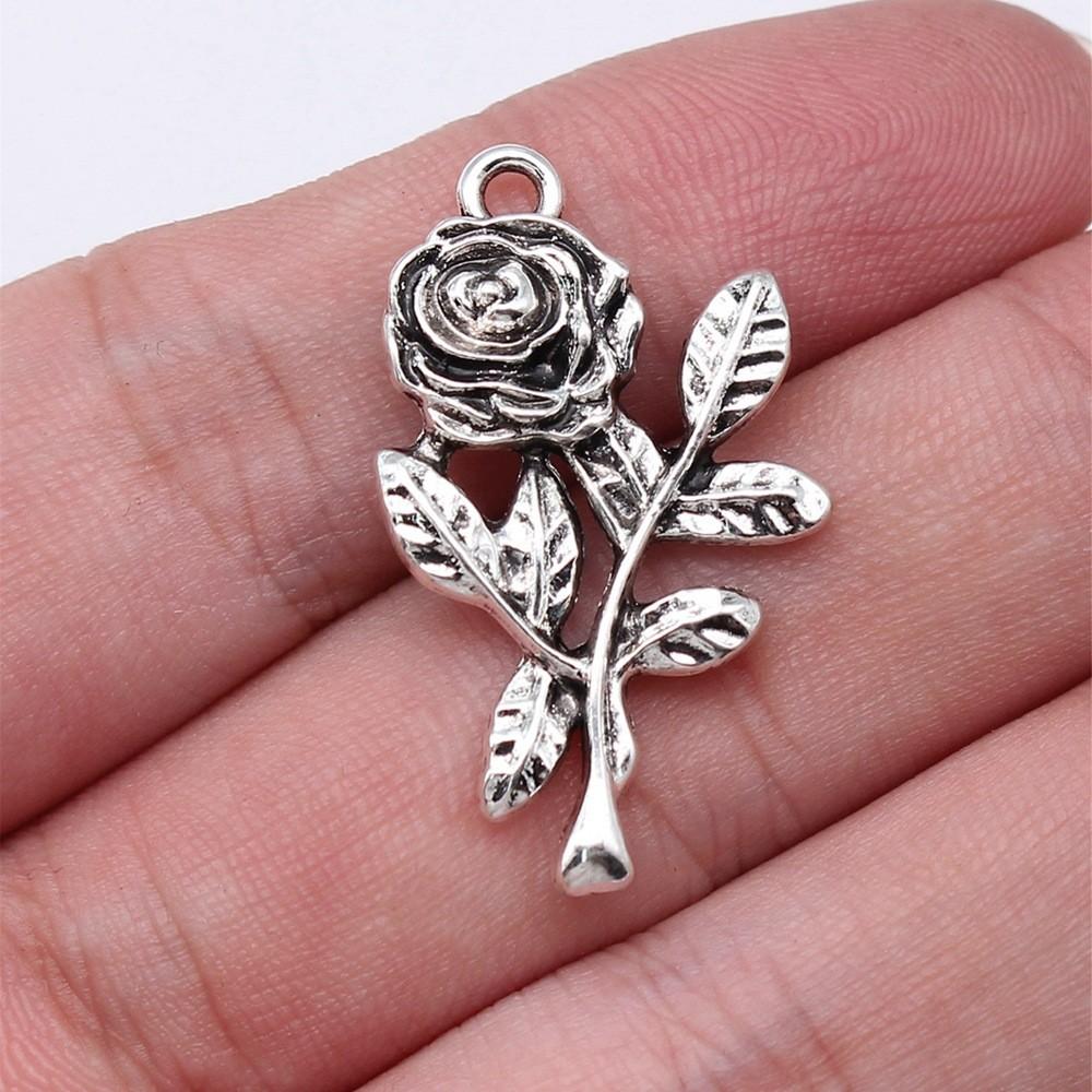 Rose Lotus Charms Pendant Boys Jewellery Bulk Cool Things