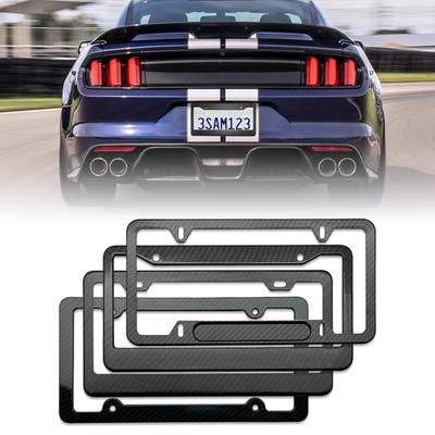 Telaio per targa in fibra di carbonio leggera, soluzione elegante, supporto per targa resistente per veicoli statunitensi