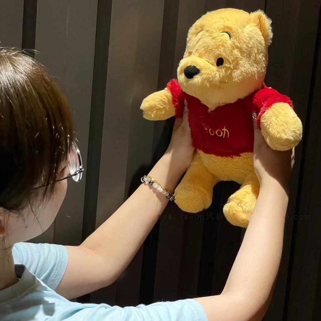 30/50cm Peluche di alta qualità dell'Orso Pooh Giocattolo di Peluche Morbido dell'Orso dei Cartoni Animati Animale di Peluche Cuscino Abbracciabile Divano Letto Decorazione per la Casa Regalo Bambina