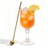 Yousheng Sakura Straw Spoon, 304 Stainless Steel Straw for Coffee Stirring, Reusable Drinking Straw for Juice Milk Tea