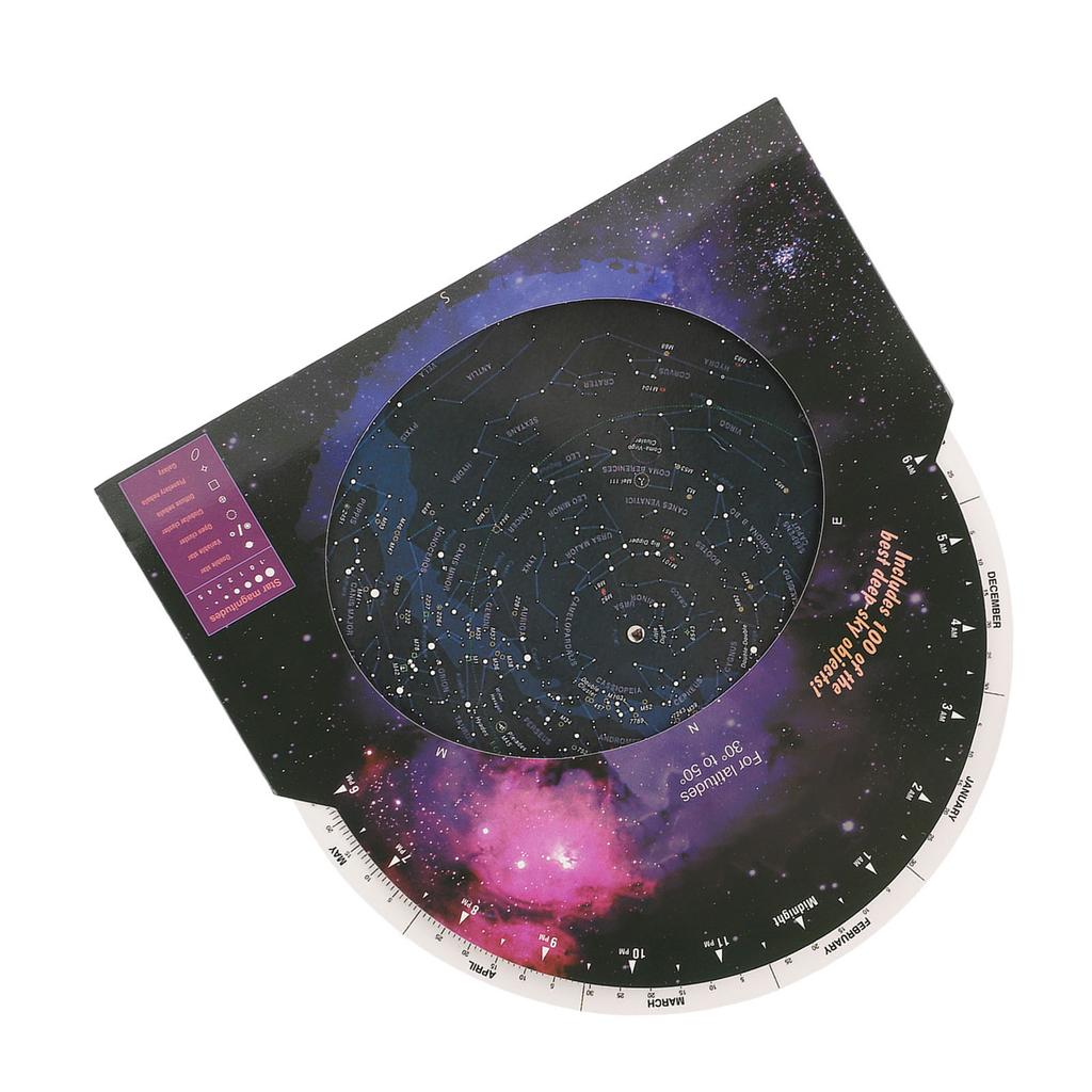 Star Map Guide for Astronomy Rotating Direction Star Finder Telescope Accessory for 30?50 Degrees
