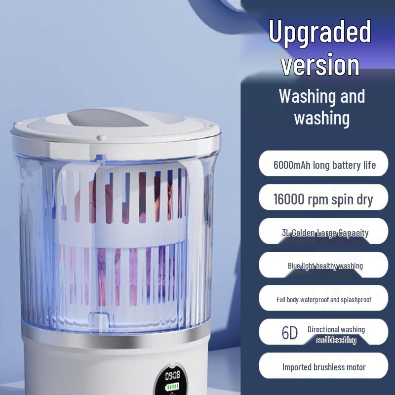 

ZISIZ Portable Mini Wash-and-Spin Machine