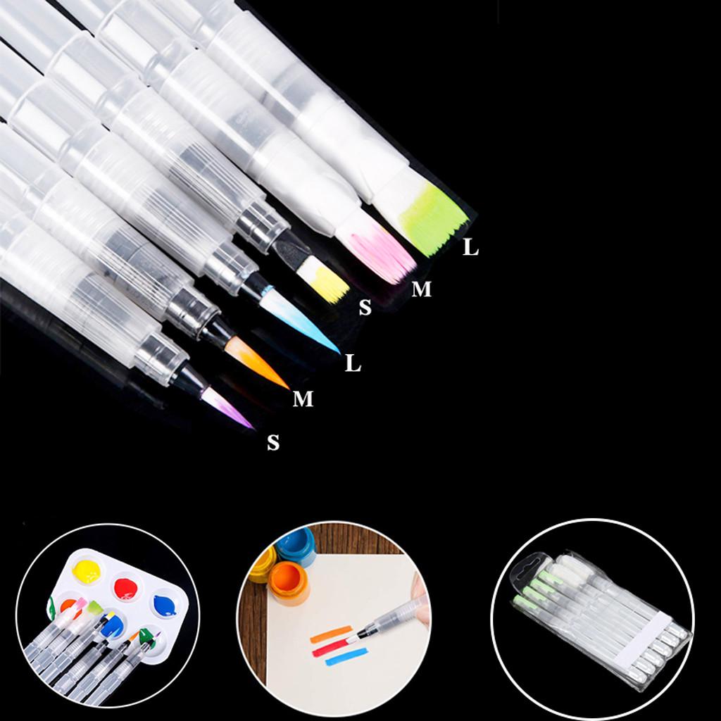 

(Никита) 6 PC Refillable Water Brush Чернила перо Картина акварель Рисунок Перо