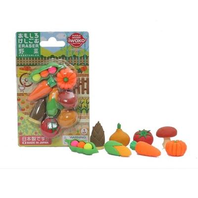 IWAKO Eraser Vegetable 10-piece Blister Pack SCERBRI023