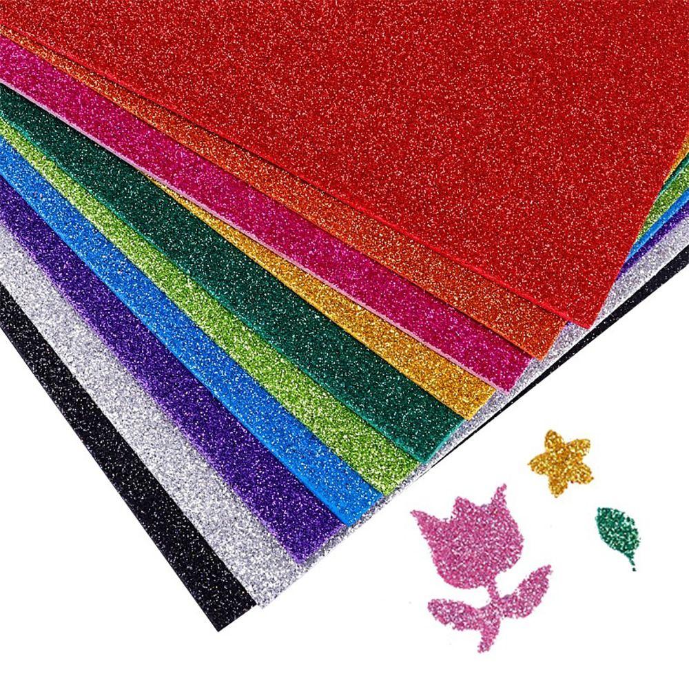 Thick Glitter Foam Paper Flash Colorful Handcraft Cutters Paper New Scrapbooking Material