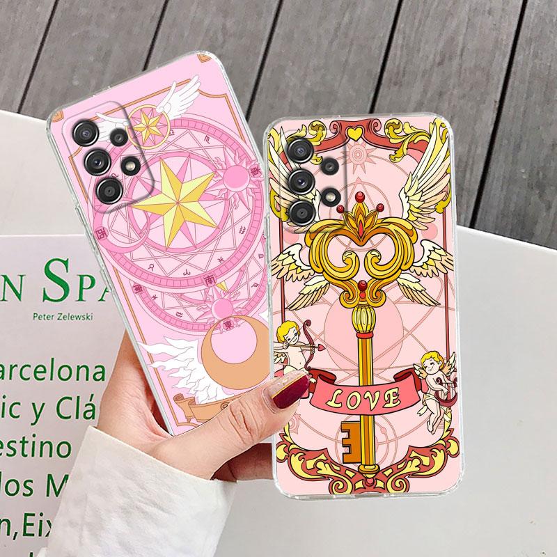 Cartoon CardCaptors Sakuras For Samsung Galaxy A55 Case A54 A52 A53 A15 A14 A13 A21S A23 A51 A34 A35 A33 A32 A72 71 Phone Cover