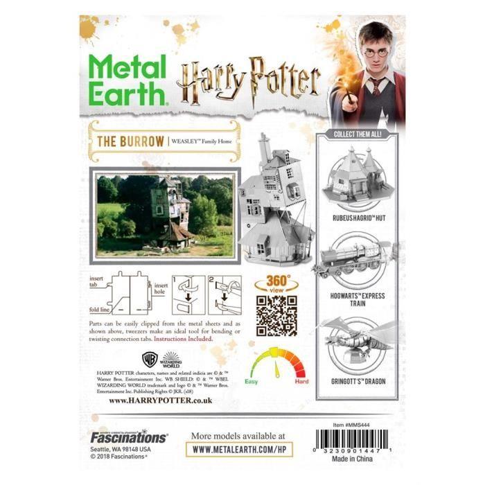 Metal Earth Harry Potter The Burrow ensemble de modèles