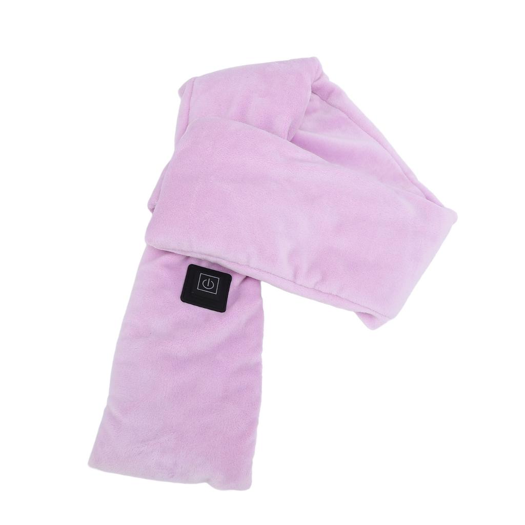 Heated Neck Wrap Carbon Fiber 3 Heating Levels Heated Scarf Neck Warmer Electric Heating Pad Purple