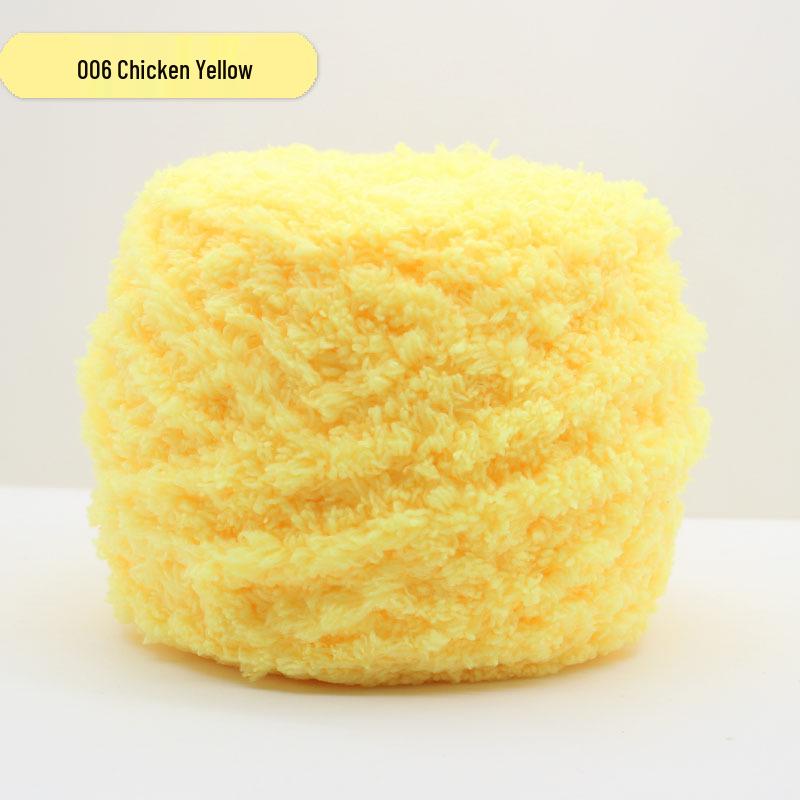 Medium-Thick Three-Strand Coral Velvet Ice Silk Plush Yarn for Hand-Knitted Baby Scarves & Vests