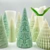 3D Cone Candle Silicone Mold Christmas Tree Soap Mold Art Wax Cake Resin Mold  Desk Decoration