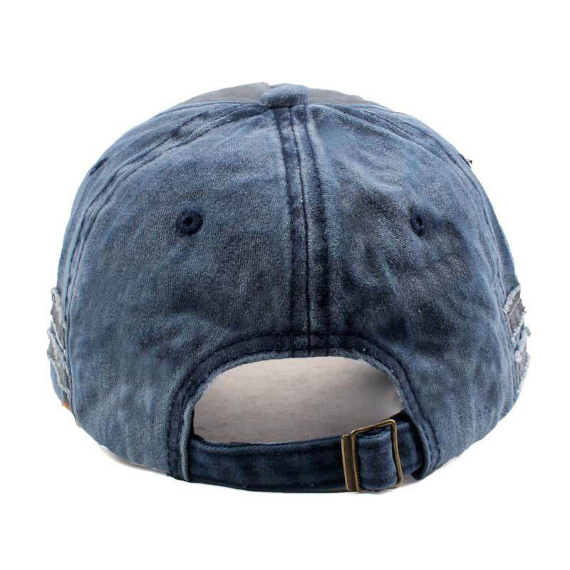 Unisex Vintage Baseball Cap Men Women Adjustable Denim Distressed Trucker Hat