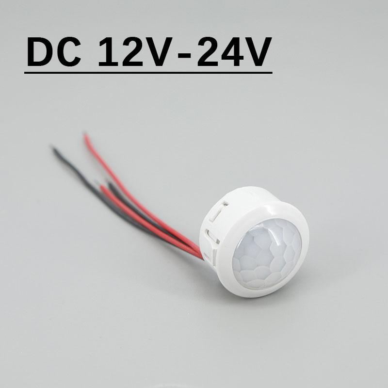 DC 12V 24V PIR Infrared Motion Automatic Sensor Detector Smart IR Light Control Switch Human Body Induction Indoor Outdoor Lamp