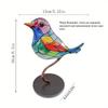 Small Creative Flower Bird Hanging Ornament Cute Bird Figurine Flock Series Home Wall Desktop Table Decor Gift Collection