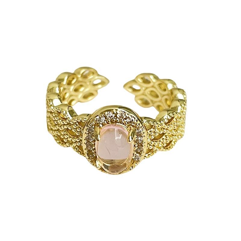 Medieval Gold Retro Fashion Personality Niche Design Open Ring Jewelry High Sense Ring Women