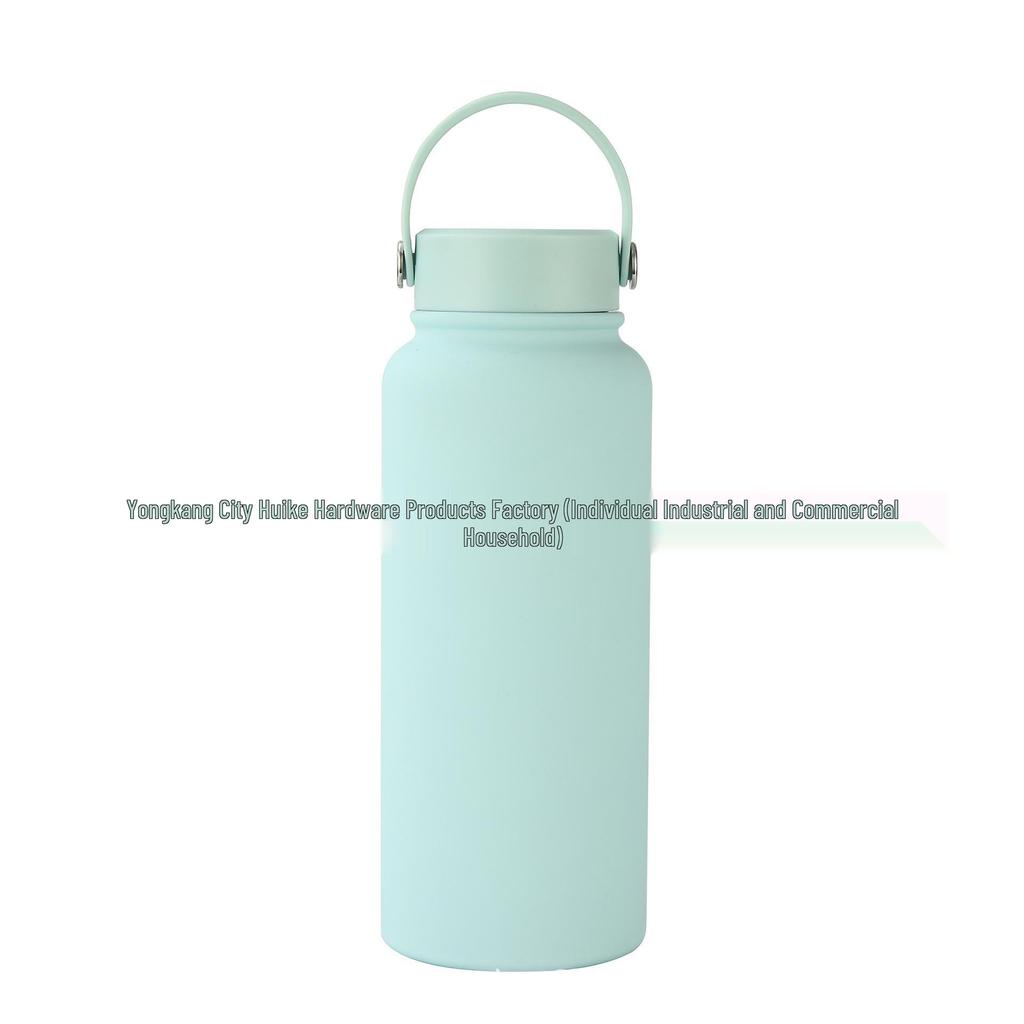 Insulated Stainless Steel Sports Water Bottle with Rubber Paint Finish for Outdoor Use