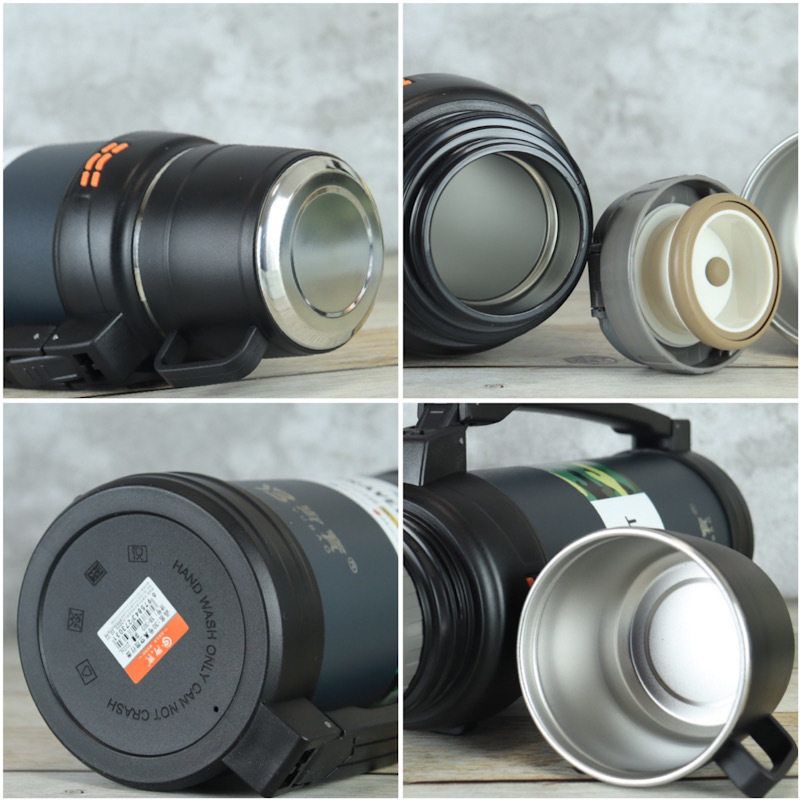Travel Kettle 2000ml Thermal Kettle Large Capacity Thermos Cup 304 Stainless Steel Portable Outdoor Travel Kettle Water Kettle