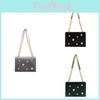 Trendy Velvet Small Square Bag 2024 Spring New Casual Versatile Chain Single Shoulder Slant Bag Street Style