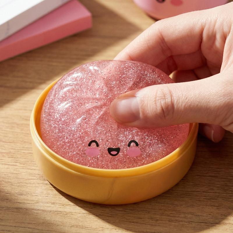 Soft Steamed Buns Pinch Simulation Steamed Bread Desktop Decompression Ornaments Office Relaxation And Pressure Relief Pinch