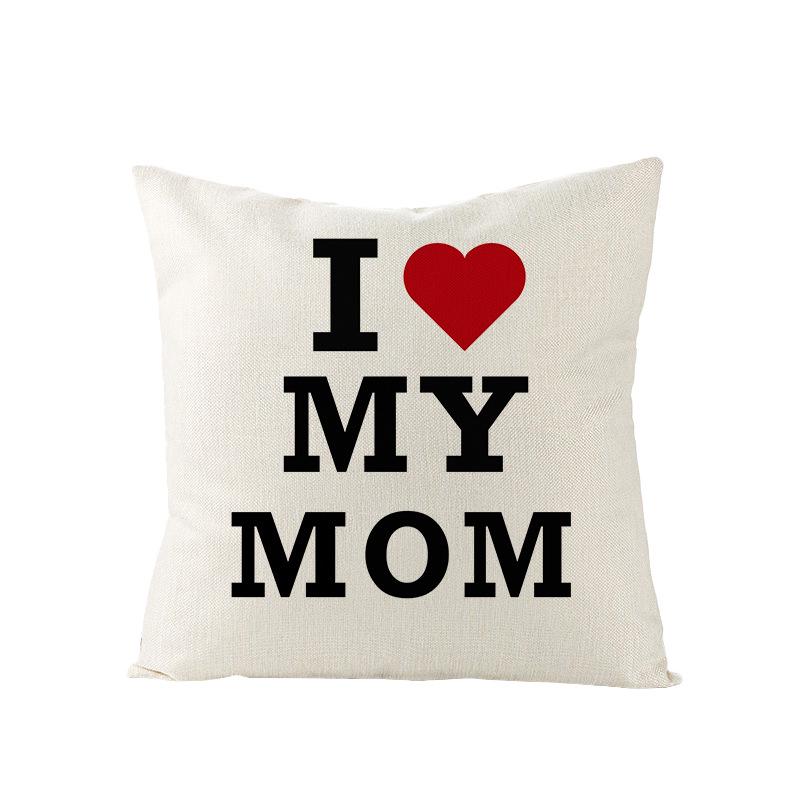 New Home Decoration Products Mother's Day Pillow Pillow Cover Polyester Sofa Cushion Cover