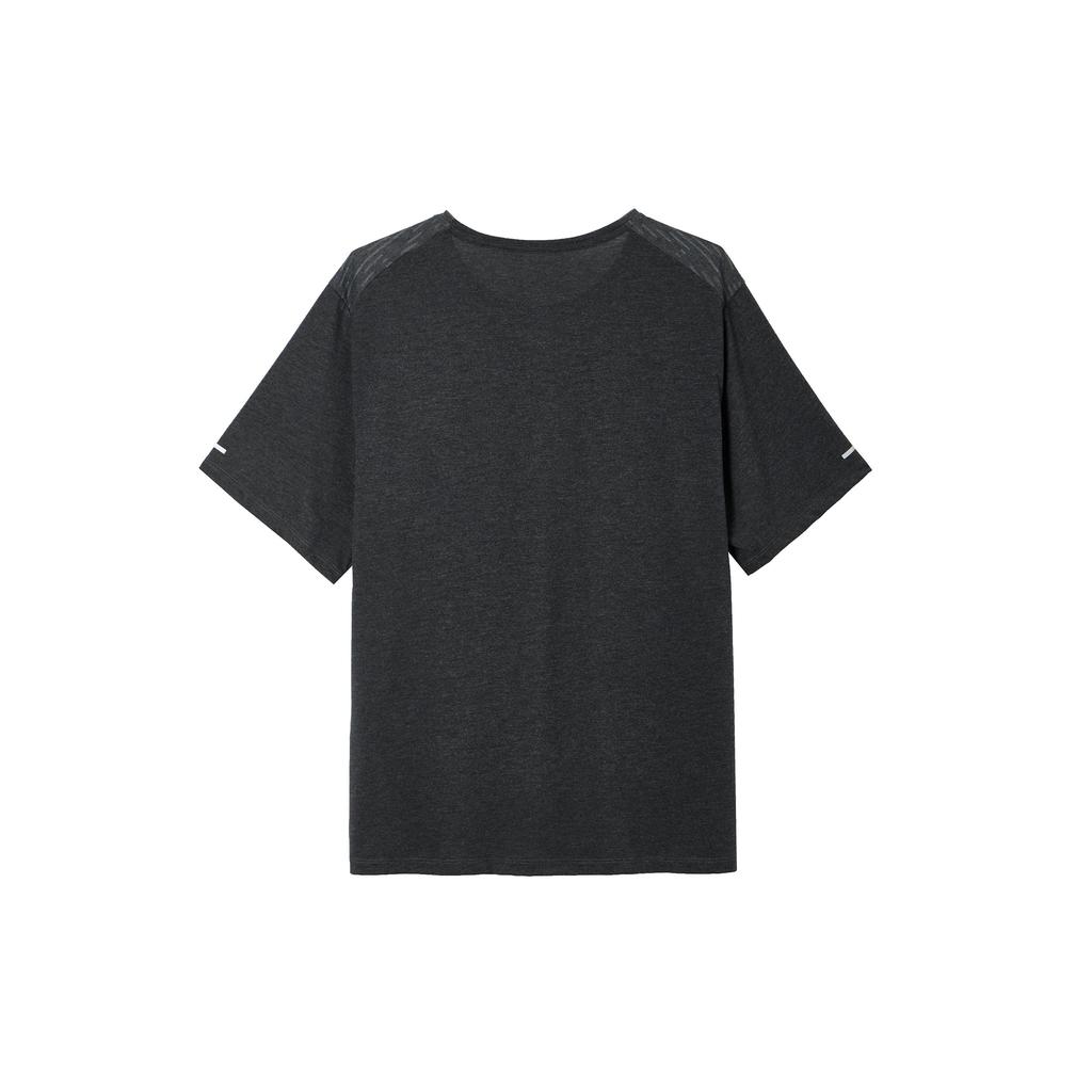 Nike Camiseta de Running de Secado Rápido Transpirable con Estampado de Logotipo para Hombre Tops Gris DR8763-032