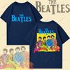 The Beatles Black Rock Band Tshirt Unisexs TShirt Y2k Street Fashion Streetwear Cotton Tops Oneck Shortsleeve Sweatshirt