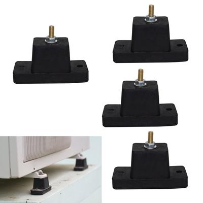 4 Pack Air Conditioner Bracket Vibration Damping Pads Shock Absorbing for Outdoor Units Noise Reduction Rubber Supports