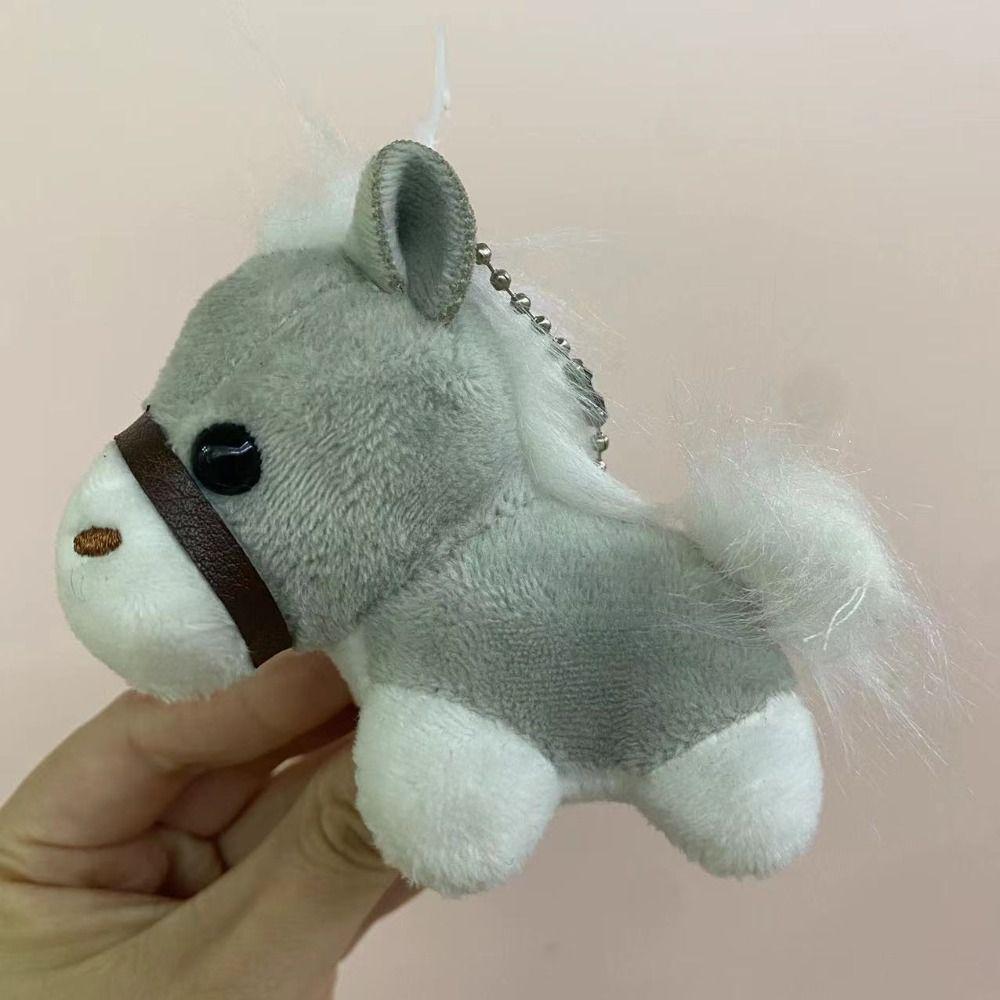 2Pcs Stuffed Animals Horse Stuffed Keychain Hanging Decor Plush Horses Toy Boy Girl