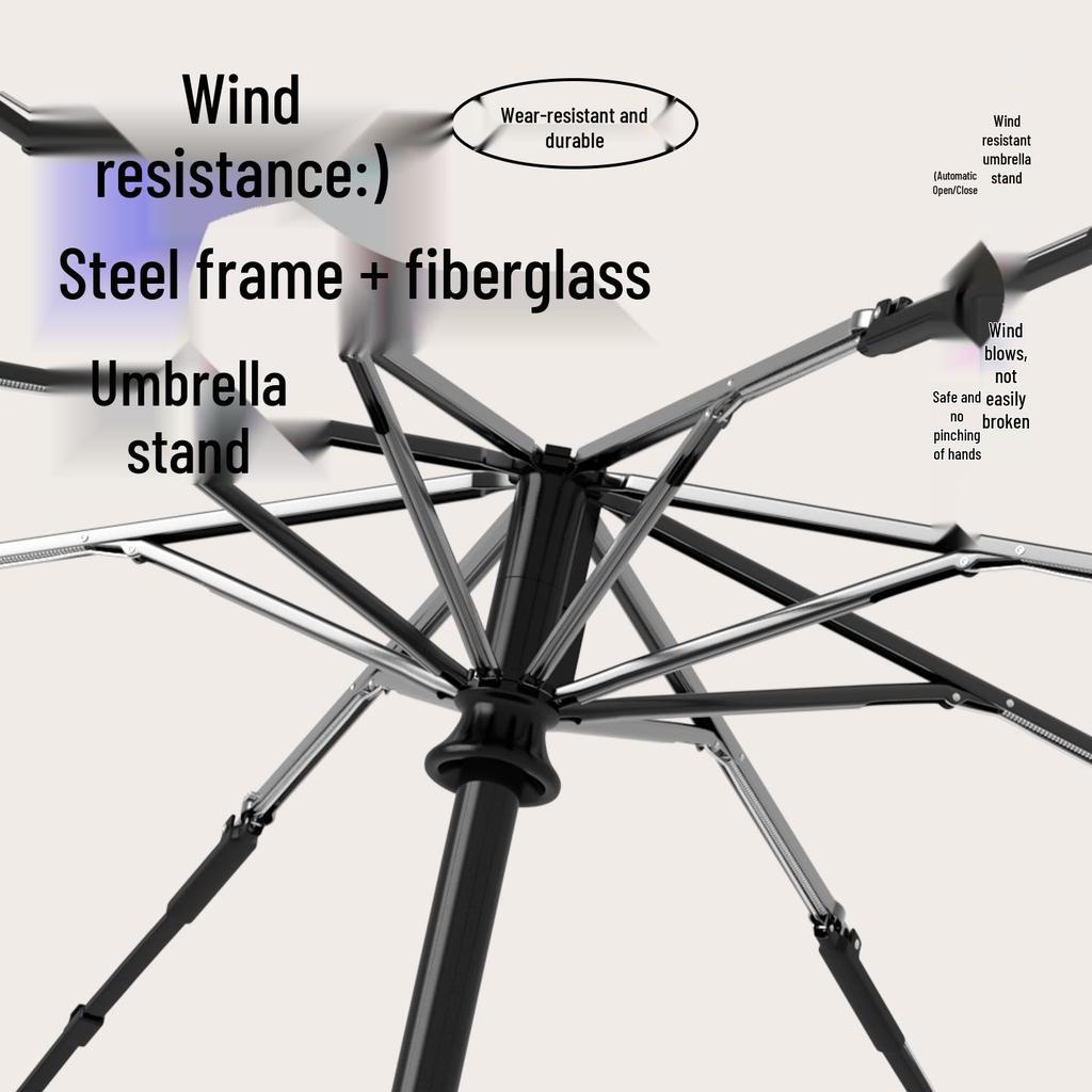 Children's Safe Automatic Umbrella - Anti-Stab, Rounded Corners for School Boys & Girls