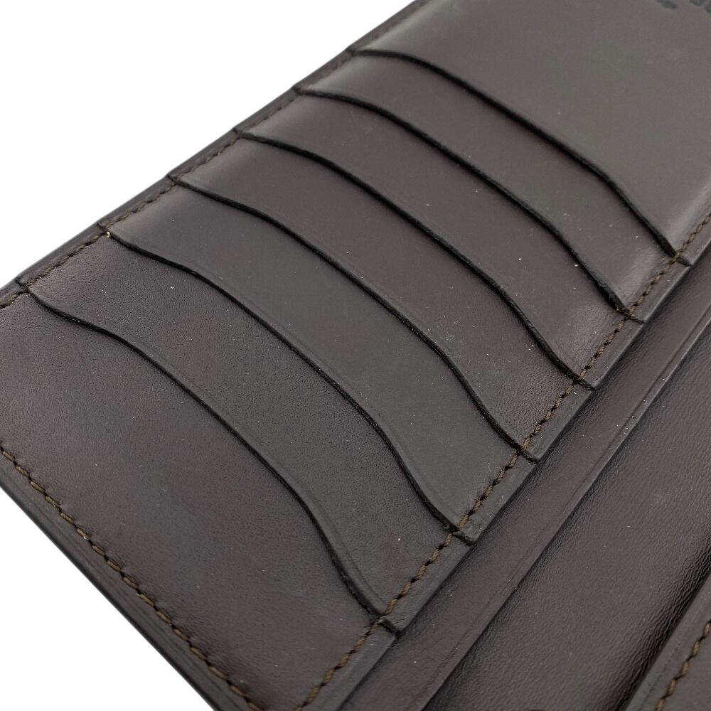 Berluti scritto leather Calligraphy leather Santal Purse Brown leather mens Used