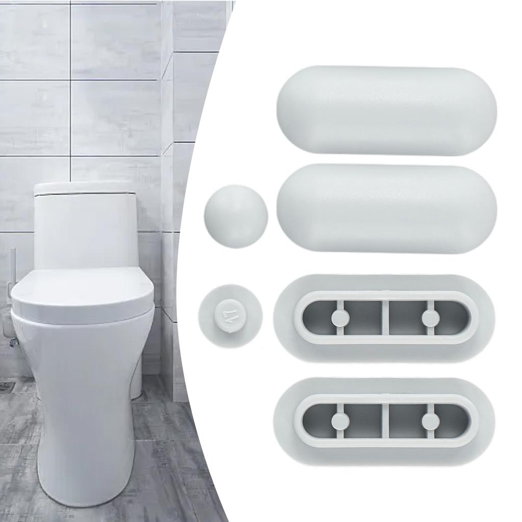 Toilet Seat Shock-proof Buffers Bumpers Replacement For Pads Accessories Parts 4Pcs Seat 2PcsTop Cover Toilet Repair Parts