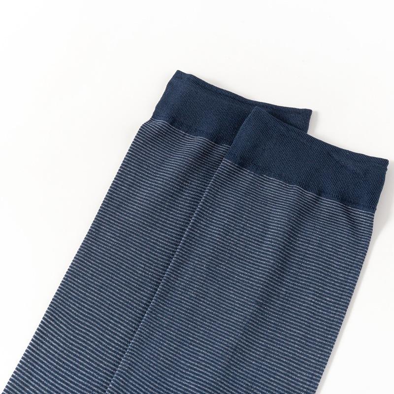 10 Pairs Men's Color Matching Cotton Socks Thin Men's Striped Socks Breathable Sweat-absorbent Mid-tube Business Short Socks