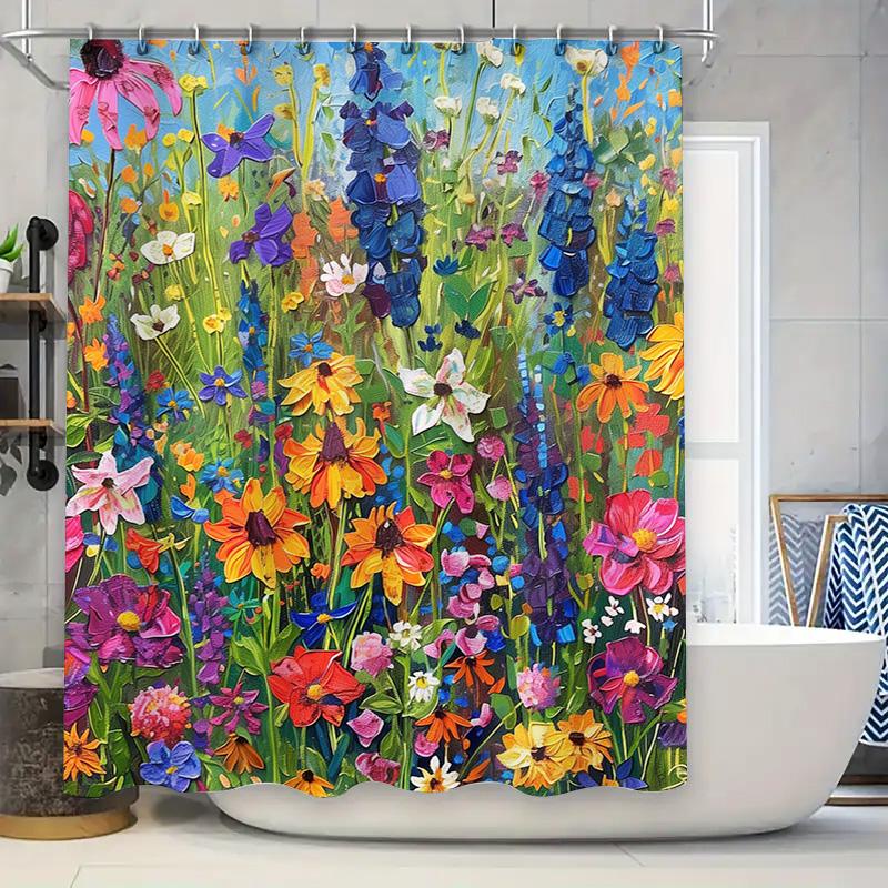 

Vintage-Inspired Pink Shower Curtain With Geometric Pattern Waterproof Fabric For Bathroom Decor #Homeaccessories #Bathdecor 90x180cm