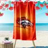 Denver Broncos Druck Strandtuch, Großes Weiches Schnelltrocknendes Handtuch für Strand Camping Schwimmen