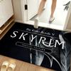 Game T-the E-Elder S-Scrolls Floor Mat Soft Flannel Entrance Door Mat Non Slip Absorbent Bathroom Bedroom Floor Rug