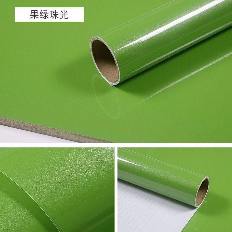 60m PVC Waterproof Solid Self Adhesive Wallpaper for Furniture Peel and Stick Kitchen Vinyl Cabinet Room Decor Wall Stickers DIY