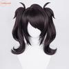 Parrucca Cosplay di Alta Qualità Gioco Ame Angel-chan Coda di Cavallo Nera con Clip Capelli Sintetici Resistenti al Calore OMG Parrucche Anime Ame-chan + Cuffia per Parrucca